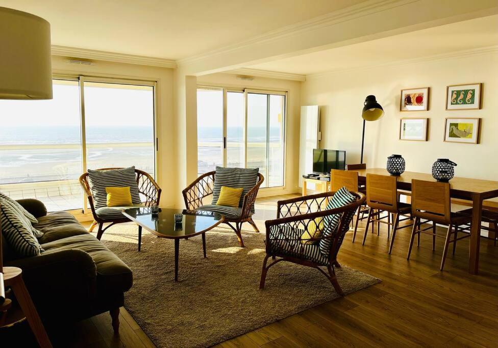 Appart T4 Lumineux Avec Terrasse Vue Mer Le Touquet Exteriör bild