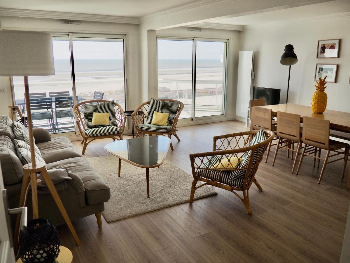 Appart T4 Lumineux Avec Terrasse Vue Mer Le Touquet Exteriör bild
