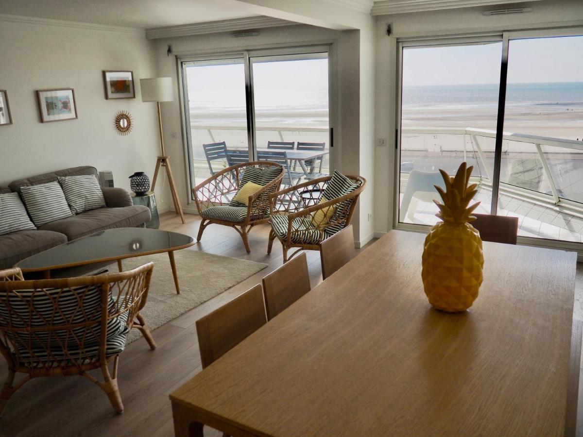 Appart T4 Lumineux Avec Terrasse Vue Mer Le Touquet Exteriör bild